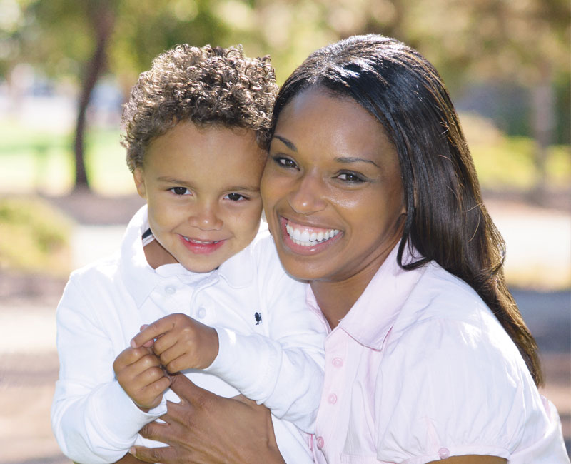 mother and son